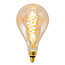 Filamentlampe LED dimmbar 8,5 Watt Amberglas Croissant-Spirale 160 mm