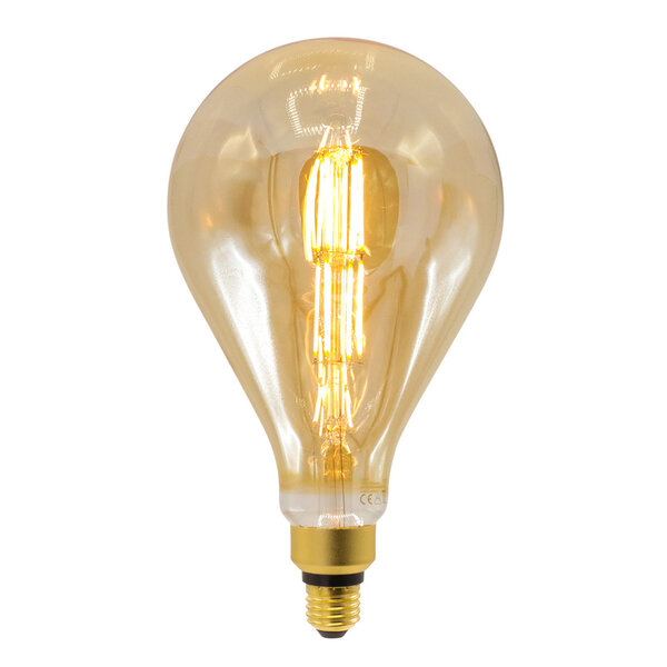 10W Doppelfilament-Glühlampe XXL, 2000K, amber Ø160 - dimmbar
