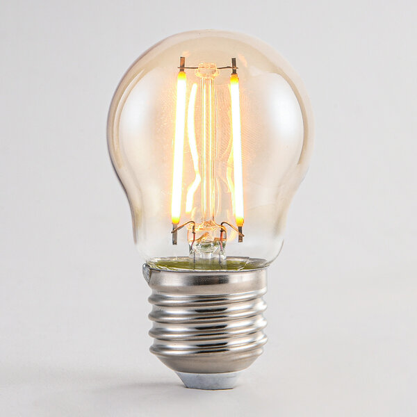 2,5W & 4,5W Filament Glühlampe, 2000K, amber Ø45 - dimmbar