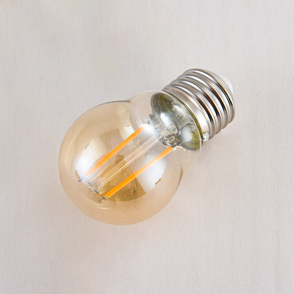2,5W & 4,5W Filament Glühlampe, 2000K, amber Ø45 - dimmbar