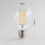 Filamentlampe LED Dim-to-Warm 7 und 9 Watt Klarglas