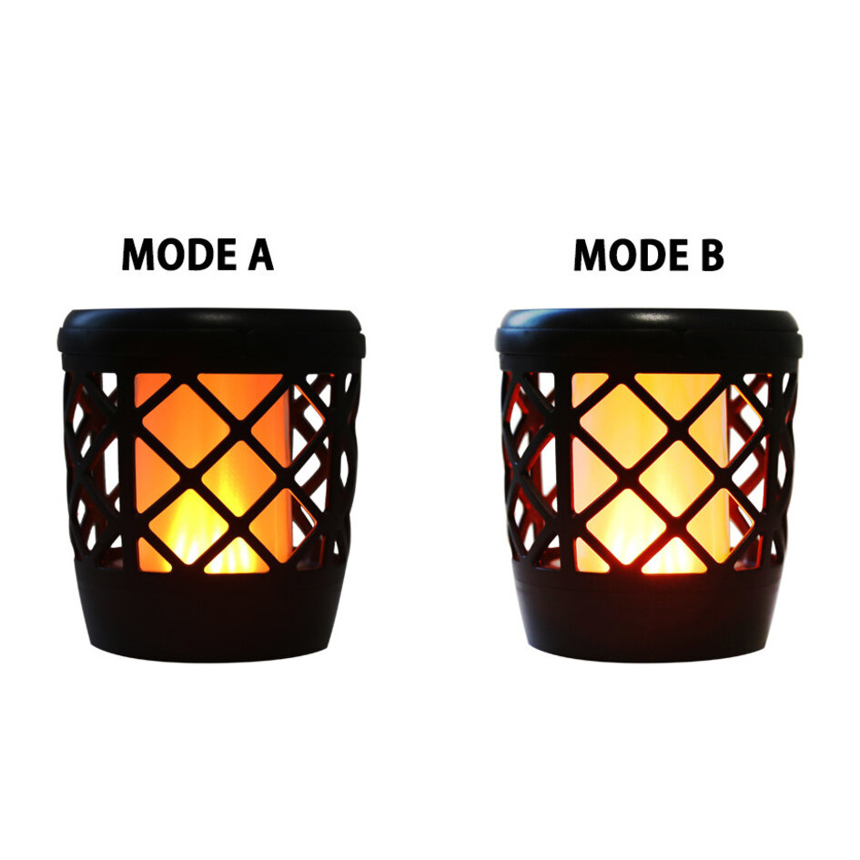 Solar-Tischleuchte mit Flammeneffekt - mit integrierter LED