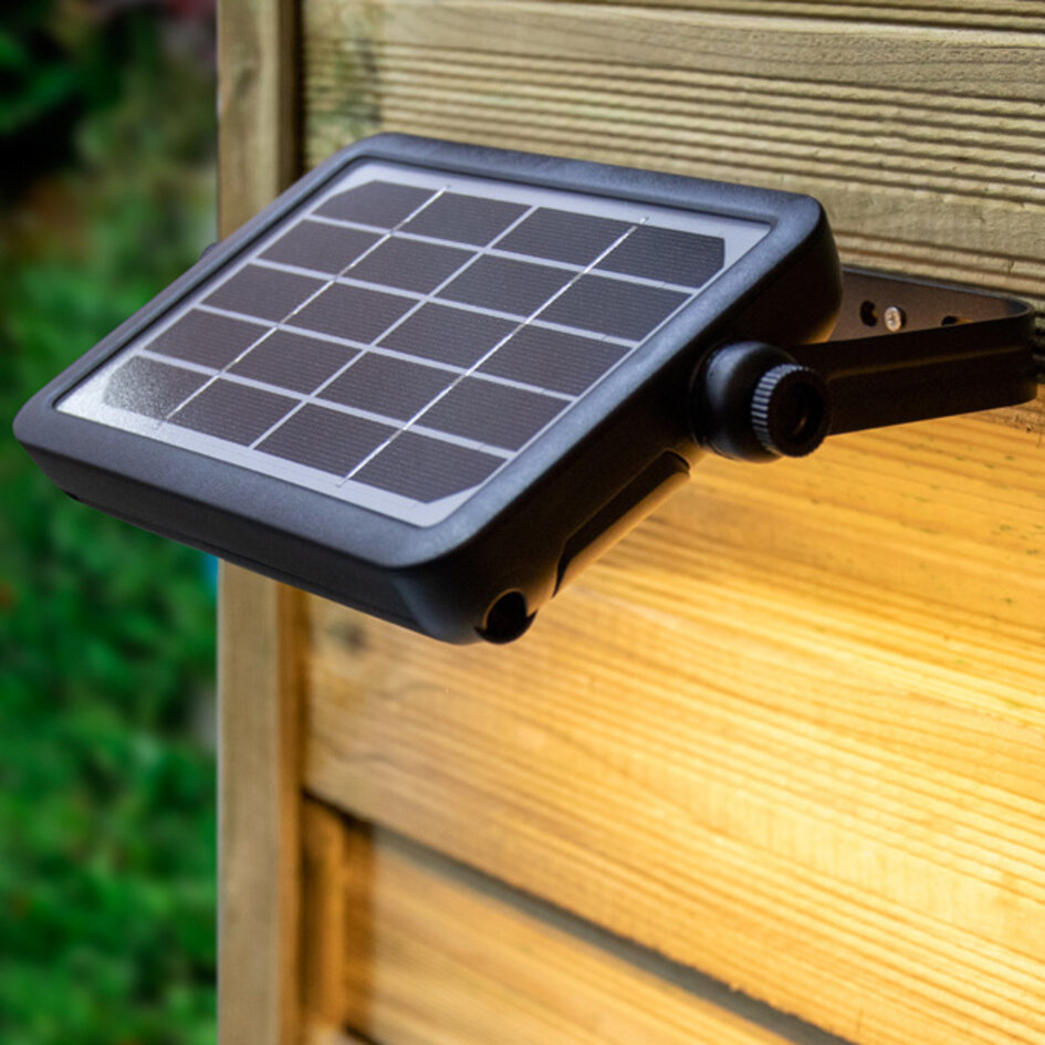 Solar-Außenwandleuchte Robo 5W mit Sensor - Schwarz