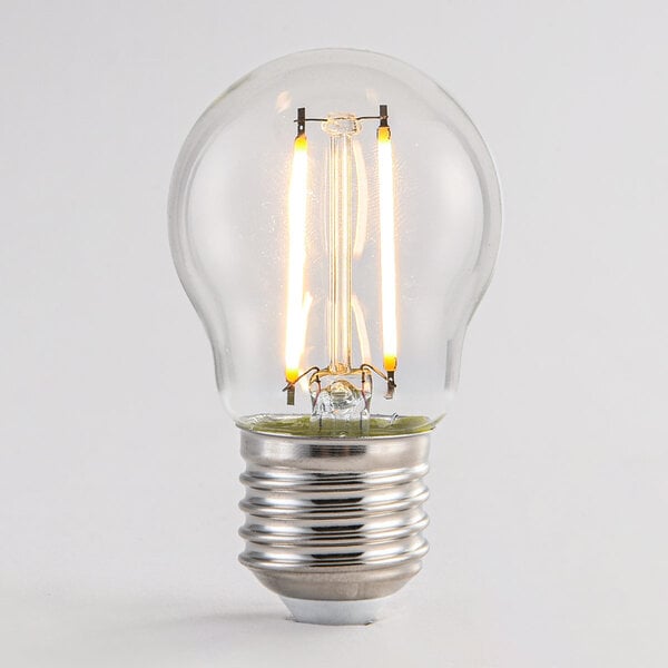 2,5W & 4,5W Filament-Lampe, 2700K, klares Glas Ø45 mm, dimmbar