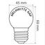 Warmweiße Lampen mit milchweißer Abdeckung, dimmbar, Ø45 mm - 2 Watt (2650K)