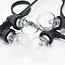 Transparente, farbige Lampe mit großer Abdeckung Ø60 mm
