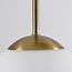 5-flammige Deckenlampe Carat - Gold und Milchglas