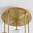5-flammige Deckenlampe Carat - Gold und Milchglas