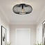 1-flammige Deckenlampe Metal - schwarzes Metall