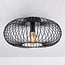 1-flammige Deckenlampe Metal - schwarzes Metall
