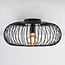 1-flammige Deckenlampe Metal - schwarzes Metall