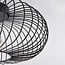 1-flammige Deckenlampe Metal - schwarzes Metall