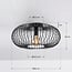 1-flammige Deckenlampe Metal - schwarzes Metall
