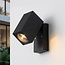 Verstellbare Außenwandlampe schwarz