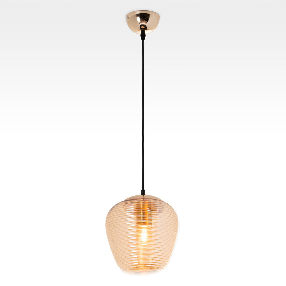 2. Chance: Kairo Pendelleuchte mit Braunglas