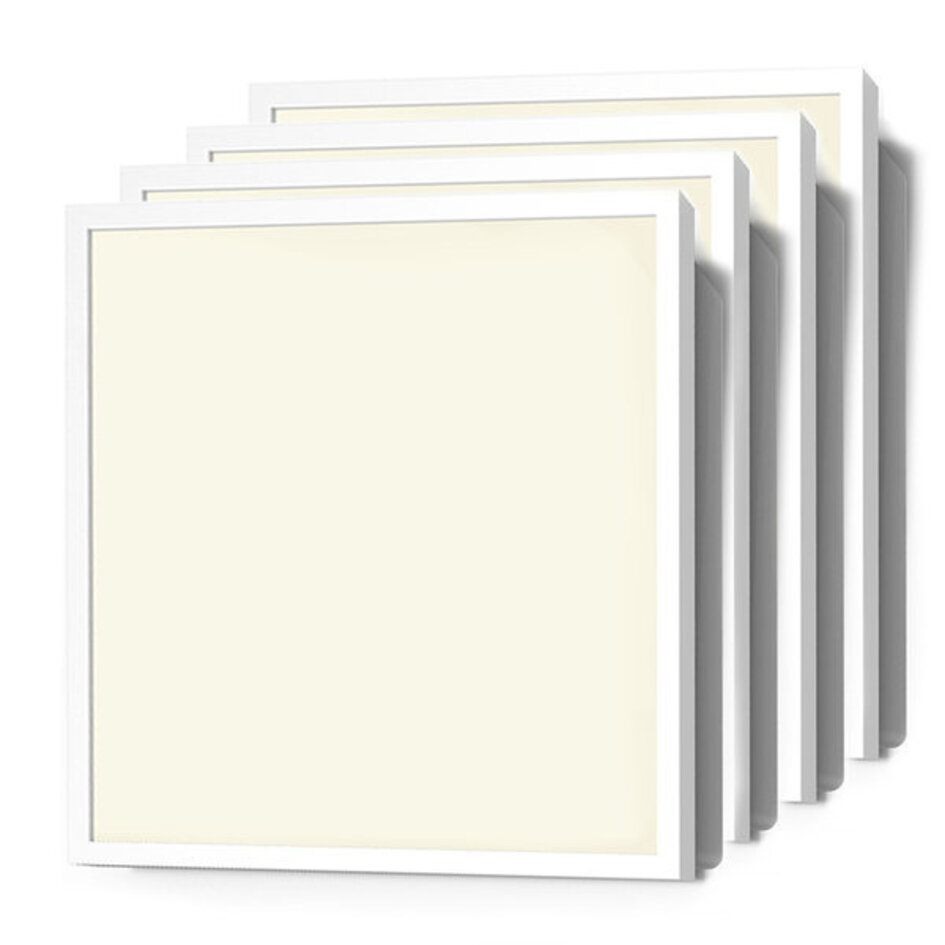 Satz von 4 LED-Panels, 60x60cm, 24W - 3000K - 119lm/W