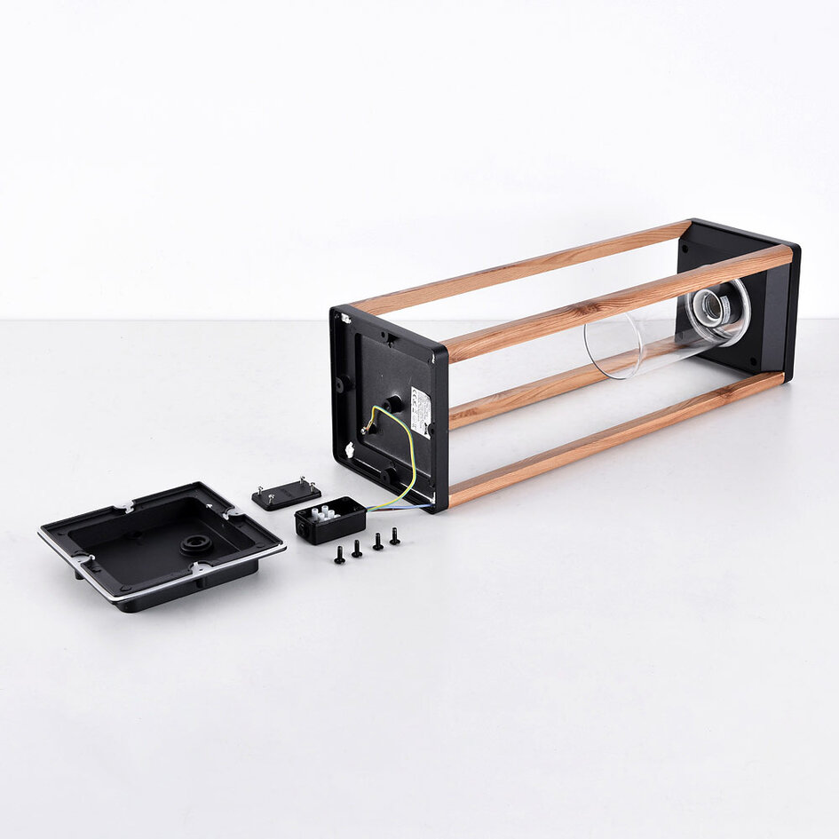 Sockelleuchte Paca, 80 cm - Holzoptik