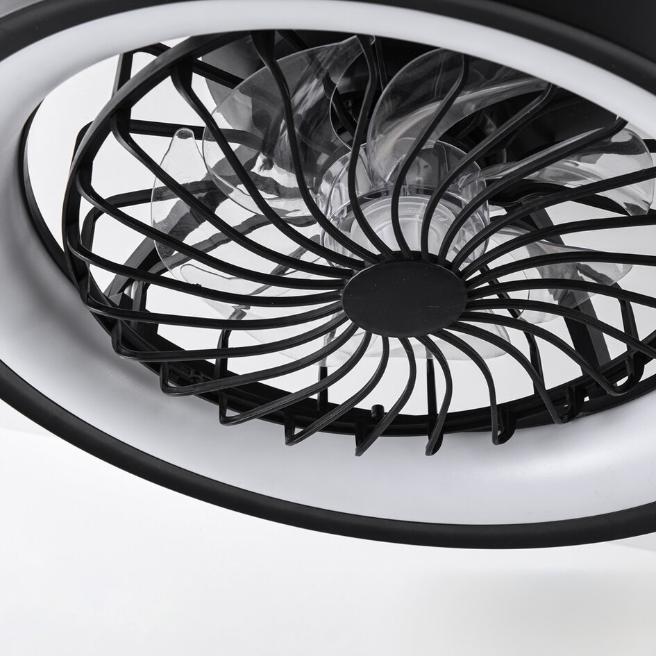 Intelligenter Deckenventilator Flow mit Fernbedienung, TUYA wifi app und RGB-Funktion