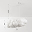 Hängelampe Kumo Wolkenform groß - Weiß