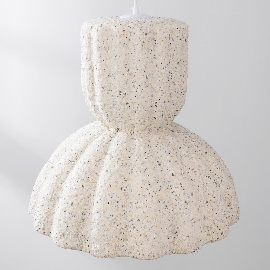 Moderne Wabi-Sabi-Pendelleuchte Soru -  terrazzo beige