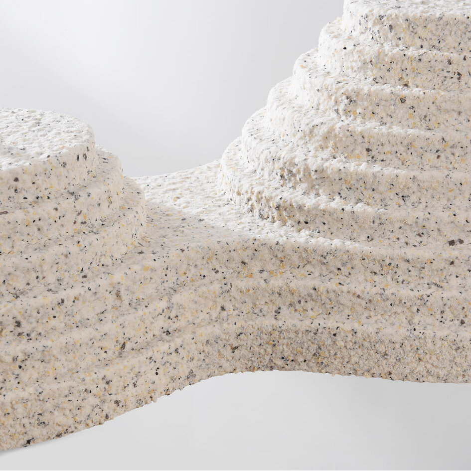 Wabi Sabi Pendelleuchte Jumo mit 2 Lichtpunkten - terrazzo beige