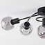 5-flammige Deckenlampe Globe - Rauchglas