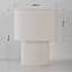 Tischlampe Tavolo mit Samtschirm - beige