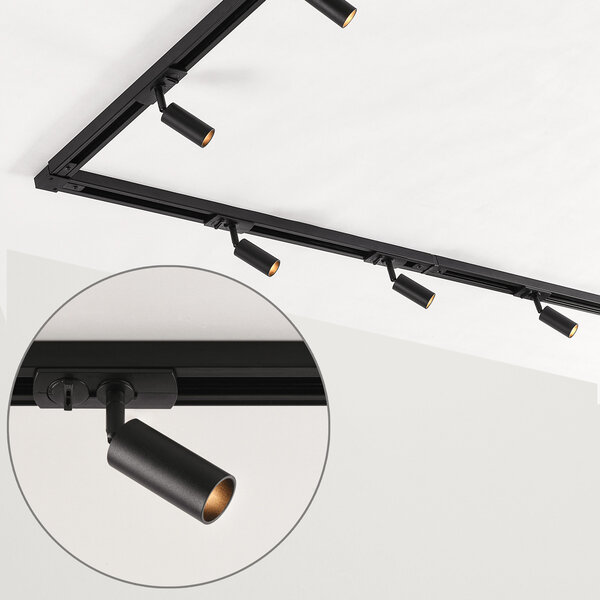 Modernes 1-Phasen-Schienensystem 3 Meter mit schmalen G9-Rayn-Strahlern