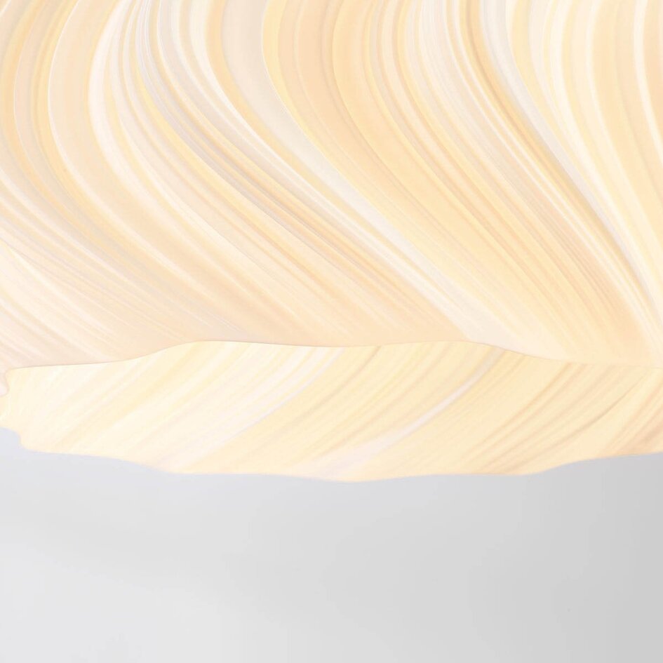 Minimalistische Pendelleuchte mit welligem Design - Skrive