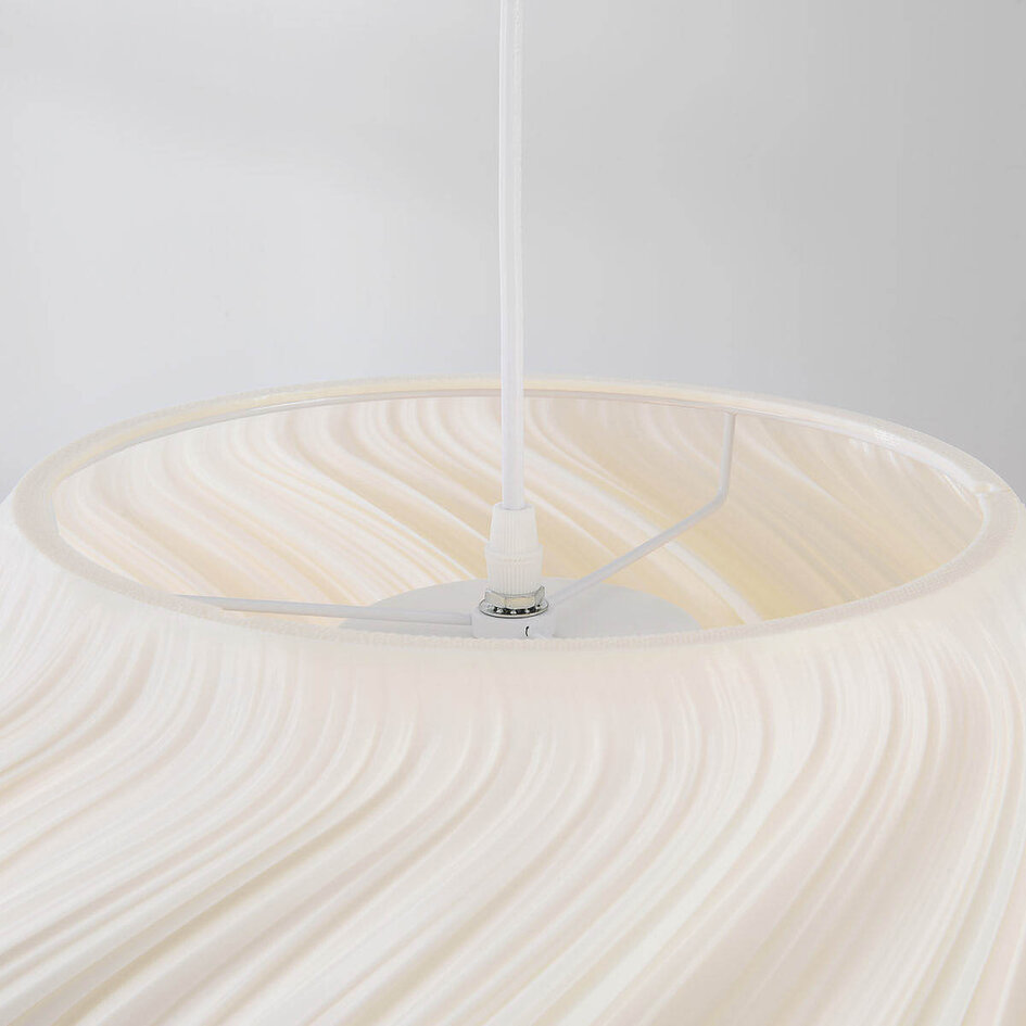 3D-gedruckte Hängelampe Skrive - welliges Design