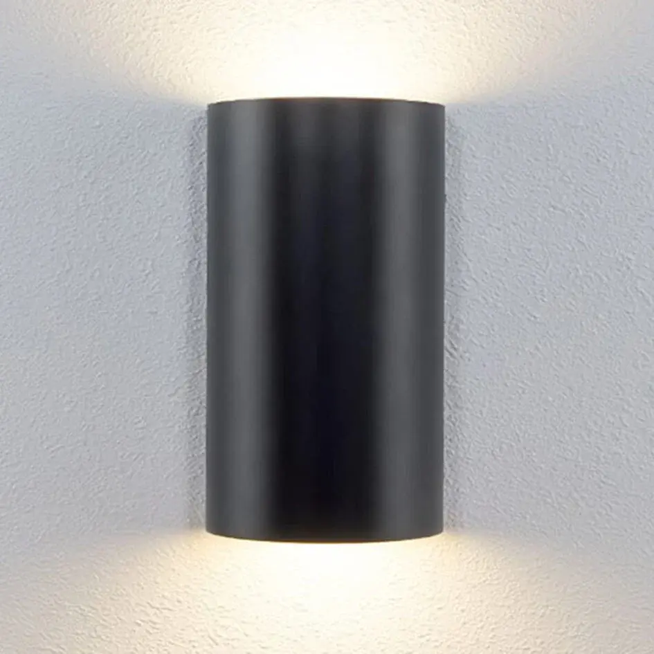 2-Licht Badezimmer Wandleuchte - schwarz