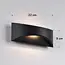 Moderne Badezimmer-Wandlampe Bremen in Schwarz
