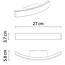 Design-Badezimmerlampe Dean in Schwarz