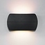 Moderne Up & Down Badezimmer-Wandlampe Ruby in Schwarz