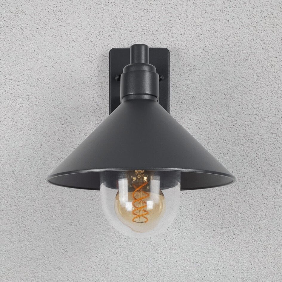 Retro Badezimmerlampe - schwarz