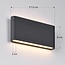 Design-Badezimmer-Wandlampe Tommy in Anthrazit