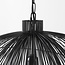 Design-Hängelampe Oria in Schwarz mit Metallschichten