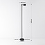 Stehlampe Zinc mit aufladbarer Leselampe, Touch-Dimmer und integrierter LED - Schwarz