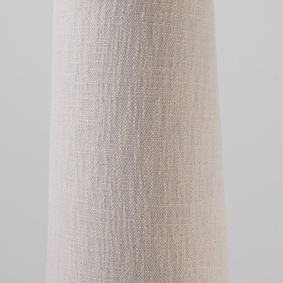 Stehleuchte Nura mit Leinenschirm in off-white