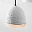 3-flammige Wabi-Sabi-Pendelleuchte Riva in Zementoptik