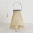 Design-Solar-Tischleuchte Rayor - Beige mit integrierter LED