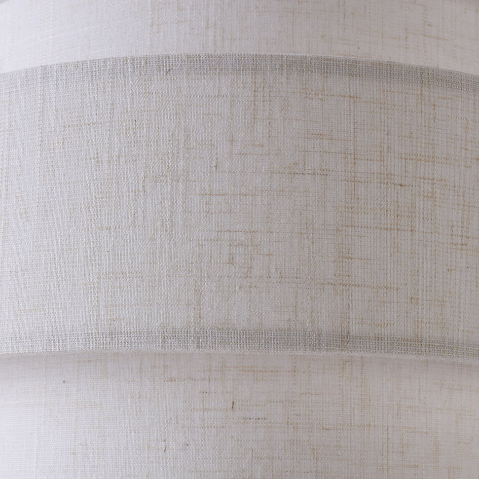 Moderne Tischlampe Masa mit Leinenbezug