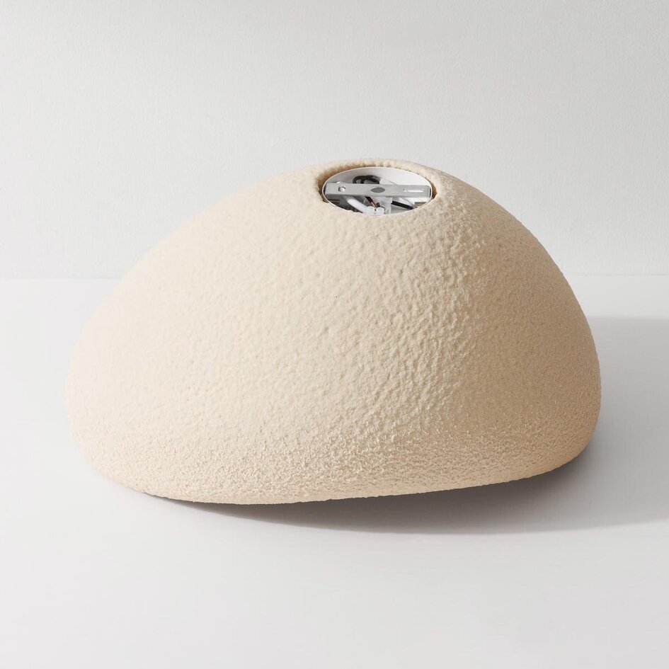 Wabi Sabi Deckenleuchte Concrete Aura 40 x 28 cm in Sandbeige