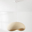 Wabi-Sabi-Pendelleuchte Kawa mit sandbeigem Steineffekt - 60 x 55 cm