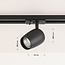 1-Phasen-Schienensystem Set 3 Meter mit Kimi Strahlern, Schwarz