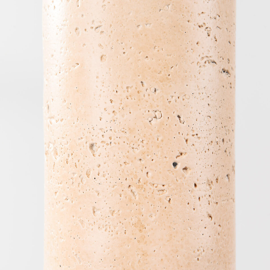 3-flammige Hängelampe Velea mit Spots in warmer Travertinoptik