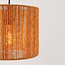 Bogenlampe Reed mit geflochtenem Papierschirm - grau