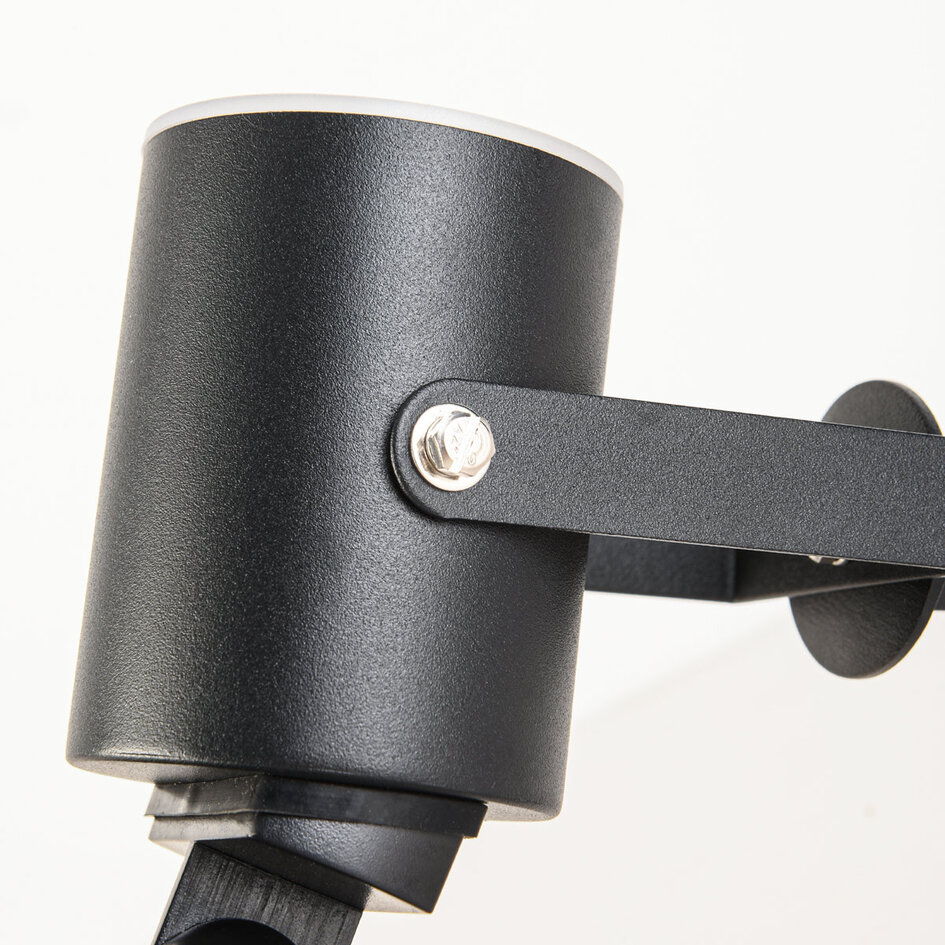 Solar-Gartenspot Rivo mit Erdspieß – schwarz