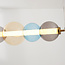 Design-Pendelleuchte Movar mit LED und farbigen Glaskugeln - Triac-dimmbar