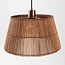 Pendelleuchte Tami - warmes Bronze mit Bambusschirm